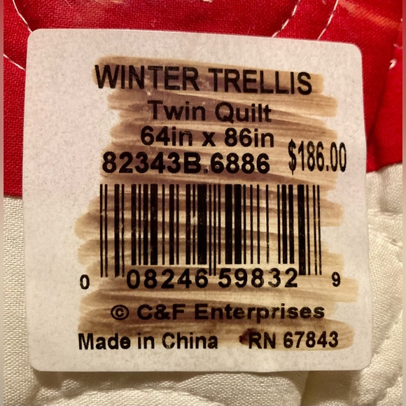 Winter Trellis Quilt - Picture 3 of 3